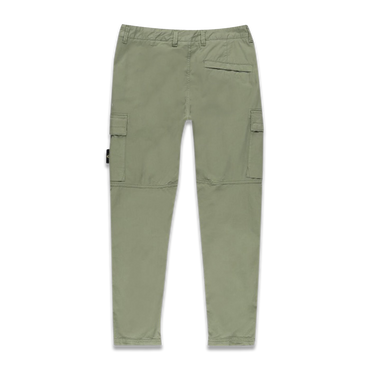 Stone Island Sage Green Stretch Cotton Cargo Pants - Fairchild Fashion 